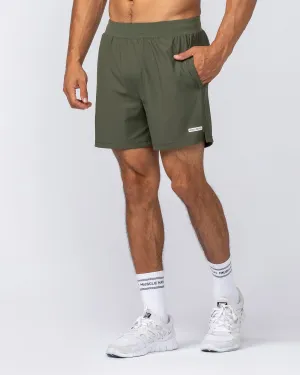 On Repeat Training 5" Shorts - Dark Khaki