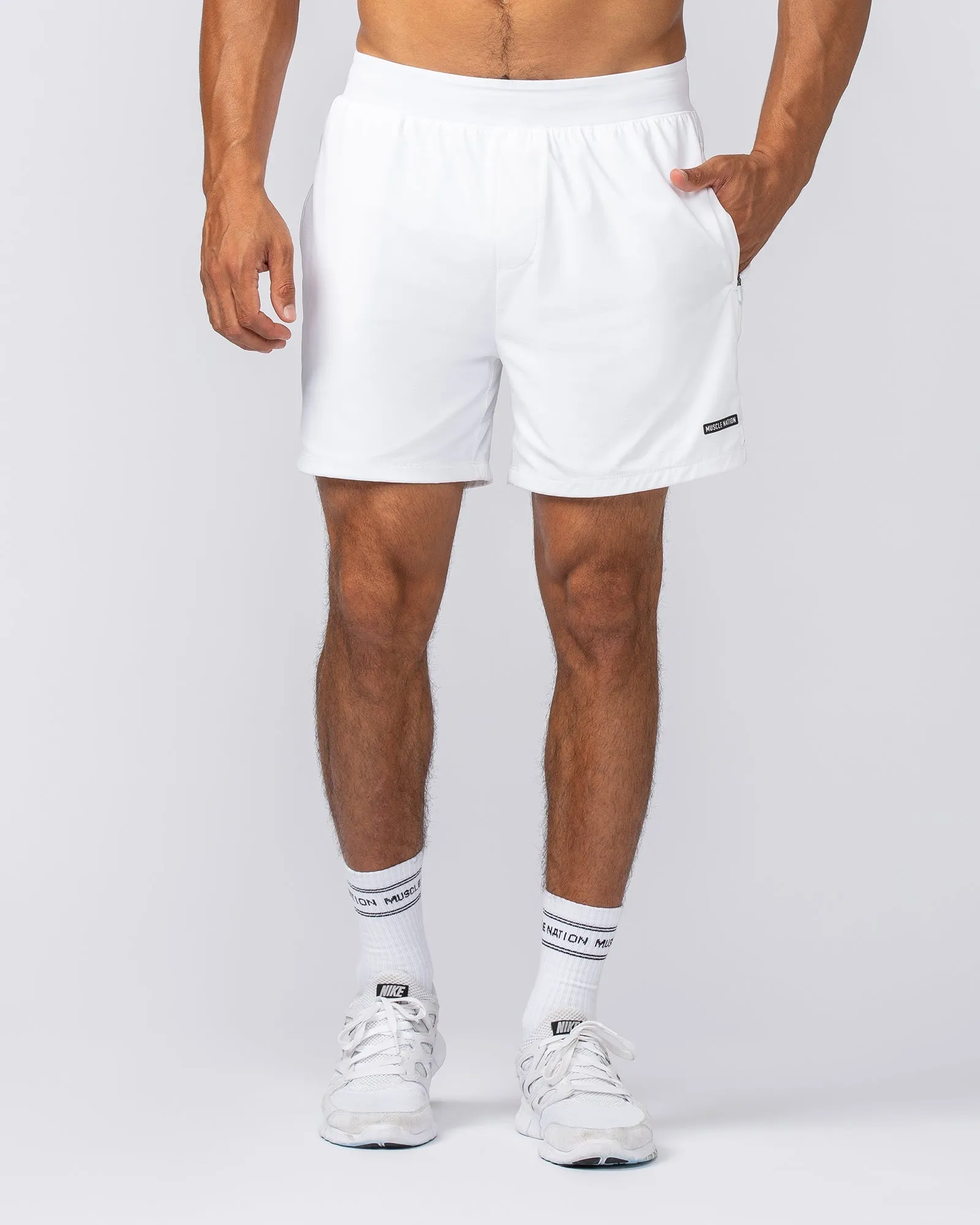 On Repeat Training 5" Shorts - White