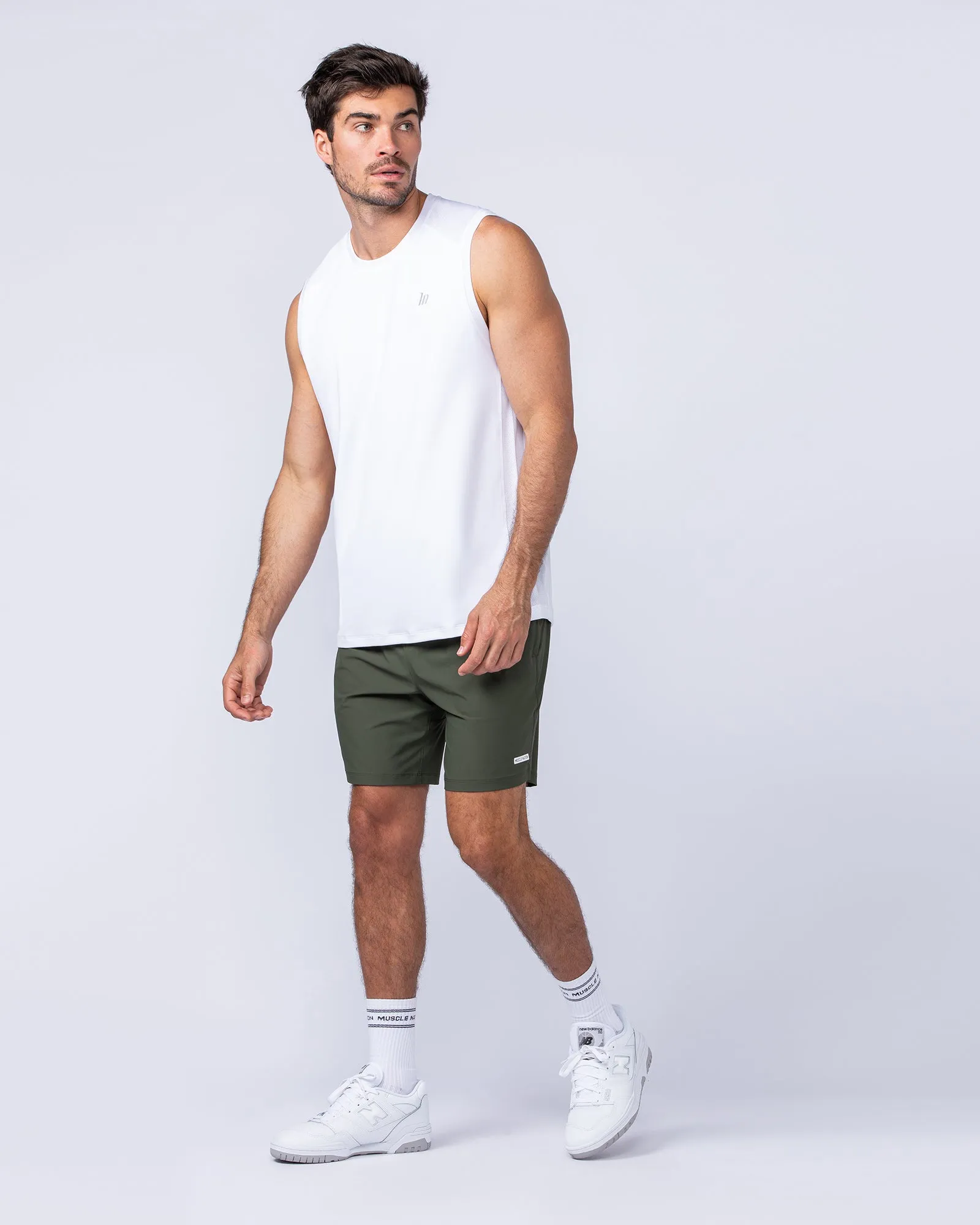 On Repeat Training 7" Shorts - Dark Khaki