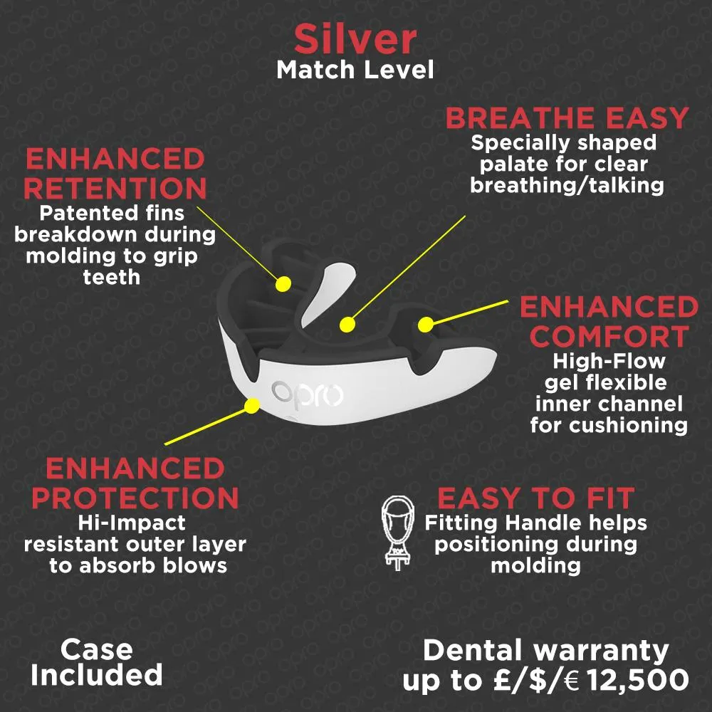 OPRO Self-Fit Silver Fangz