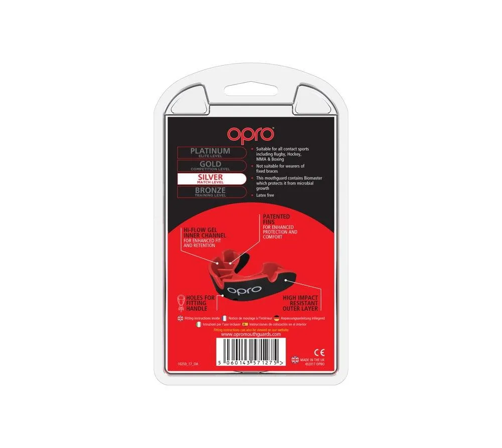 OPRO Self-Fit Silver Fangz