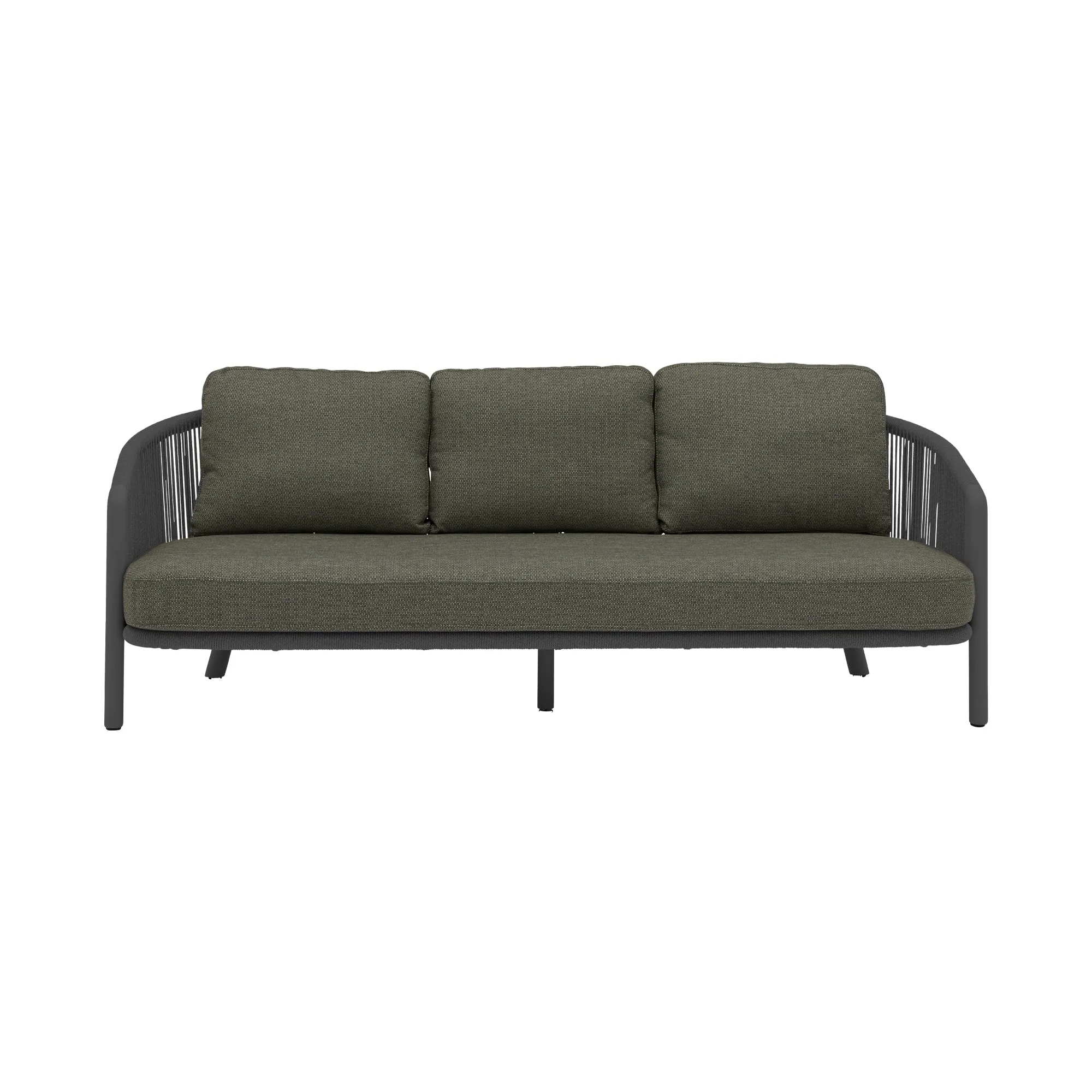 Orua Outdoor 3-Seater Sofa - Charcoal