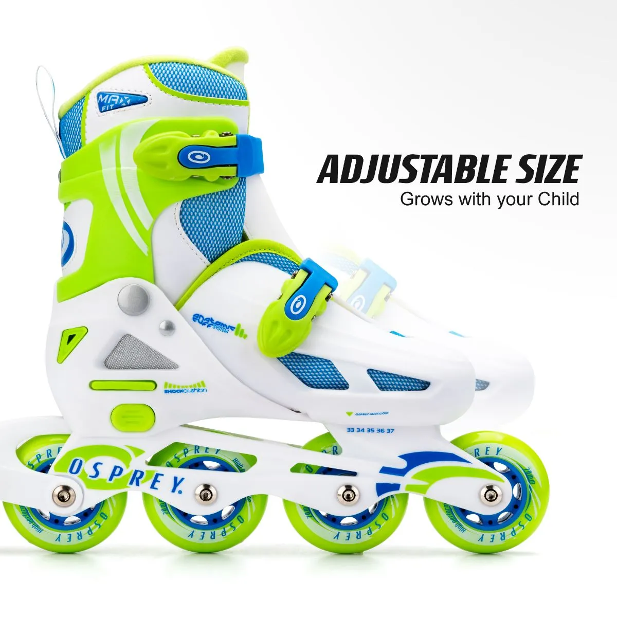 Osprey Adjustable Inline Skate - Velocity - Blue