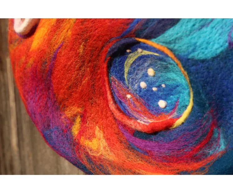 Painter's Color Palette Handmade Beret