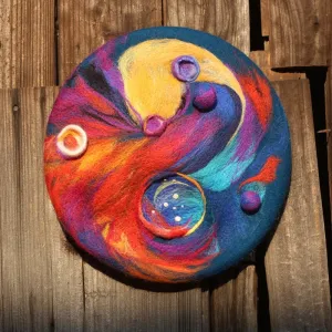 Painter's Color Palette Handmade Beret