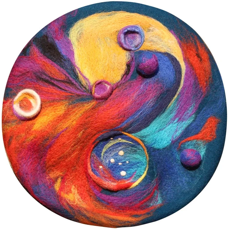 Painter's Color Palette Handmade Beret