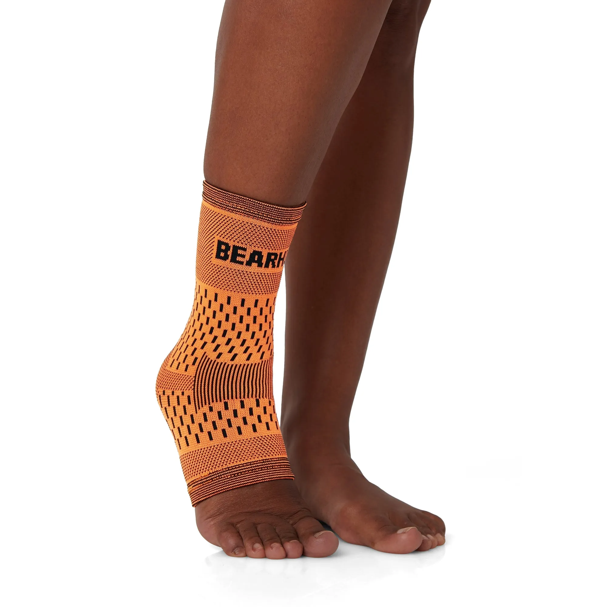 Pair of Ankle Compression Support Sleeves For Achilles Tendon and Ankle Sprains
