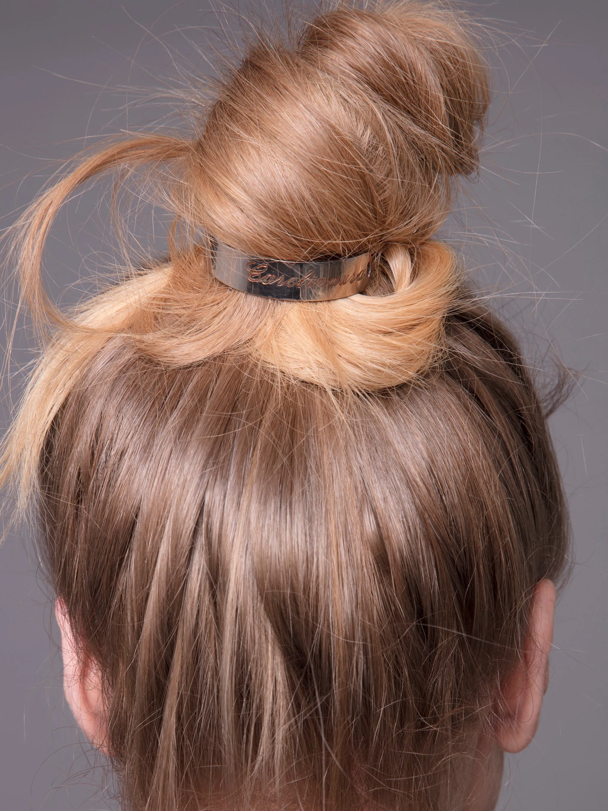 Personalized Engraved Bun Cuff | Gold or Silver