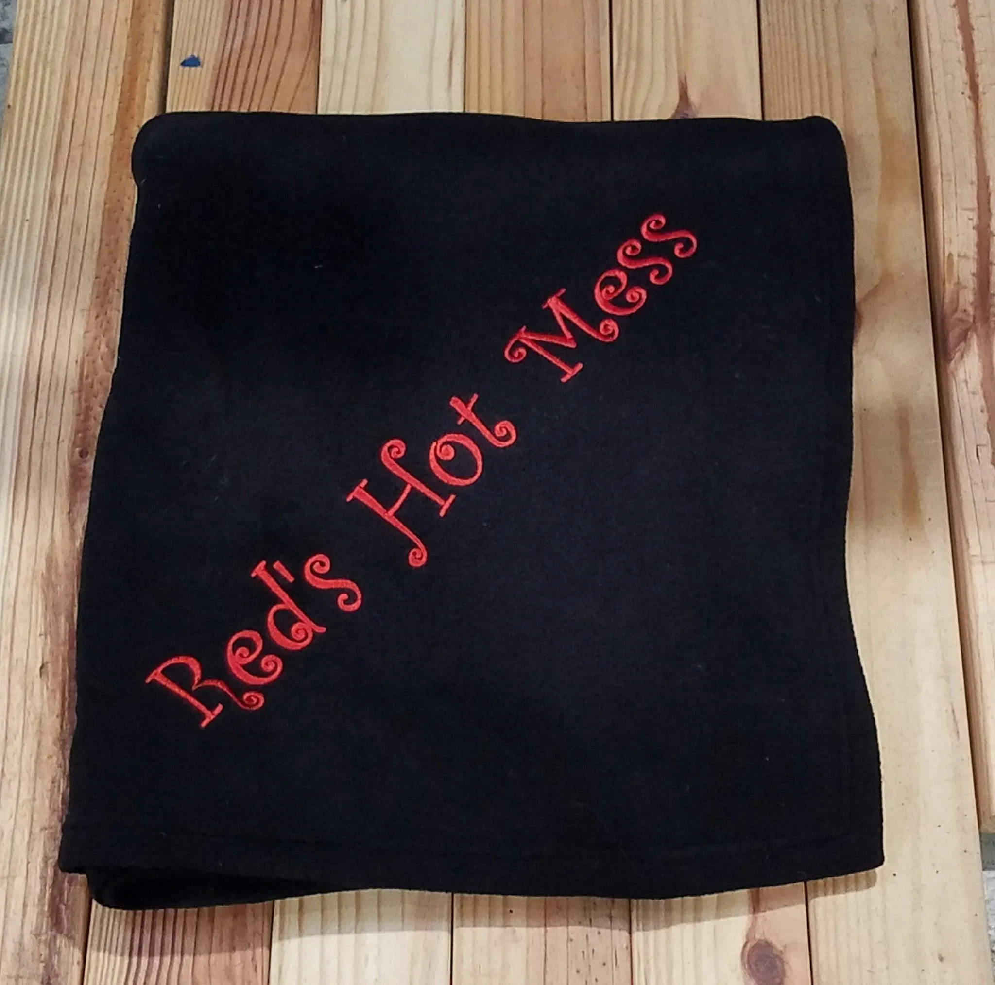 Personalized Fleece & Polyester Travel Blanket