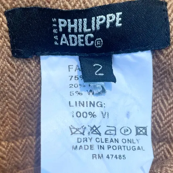 Philippe Adec Paris Wool Tweed Skirt Sz. 2. Fully Lined  Skirt. EUC  *VINTAGE*