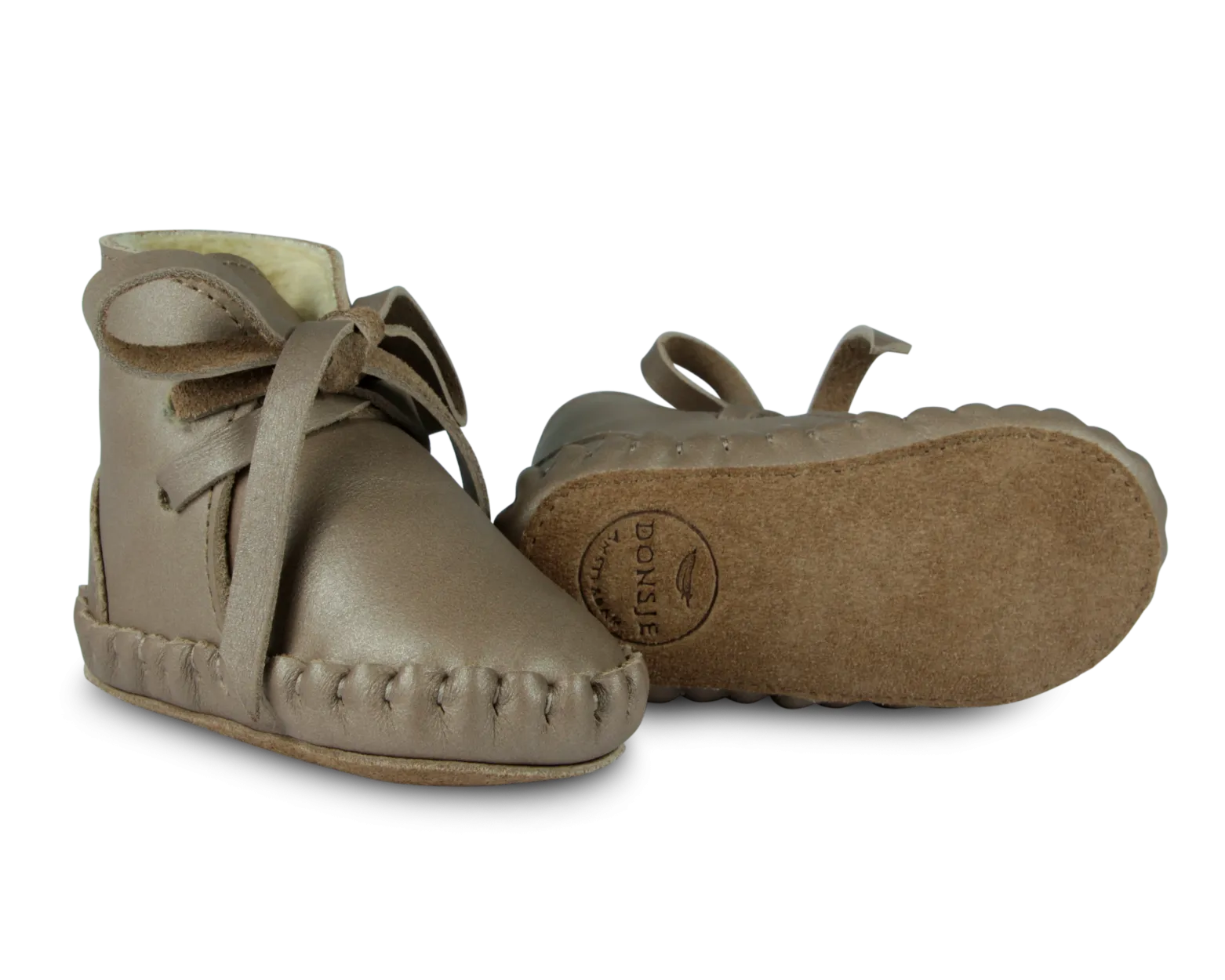 Pina Exclusive Booties | Truffle Metallic Nubuck