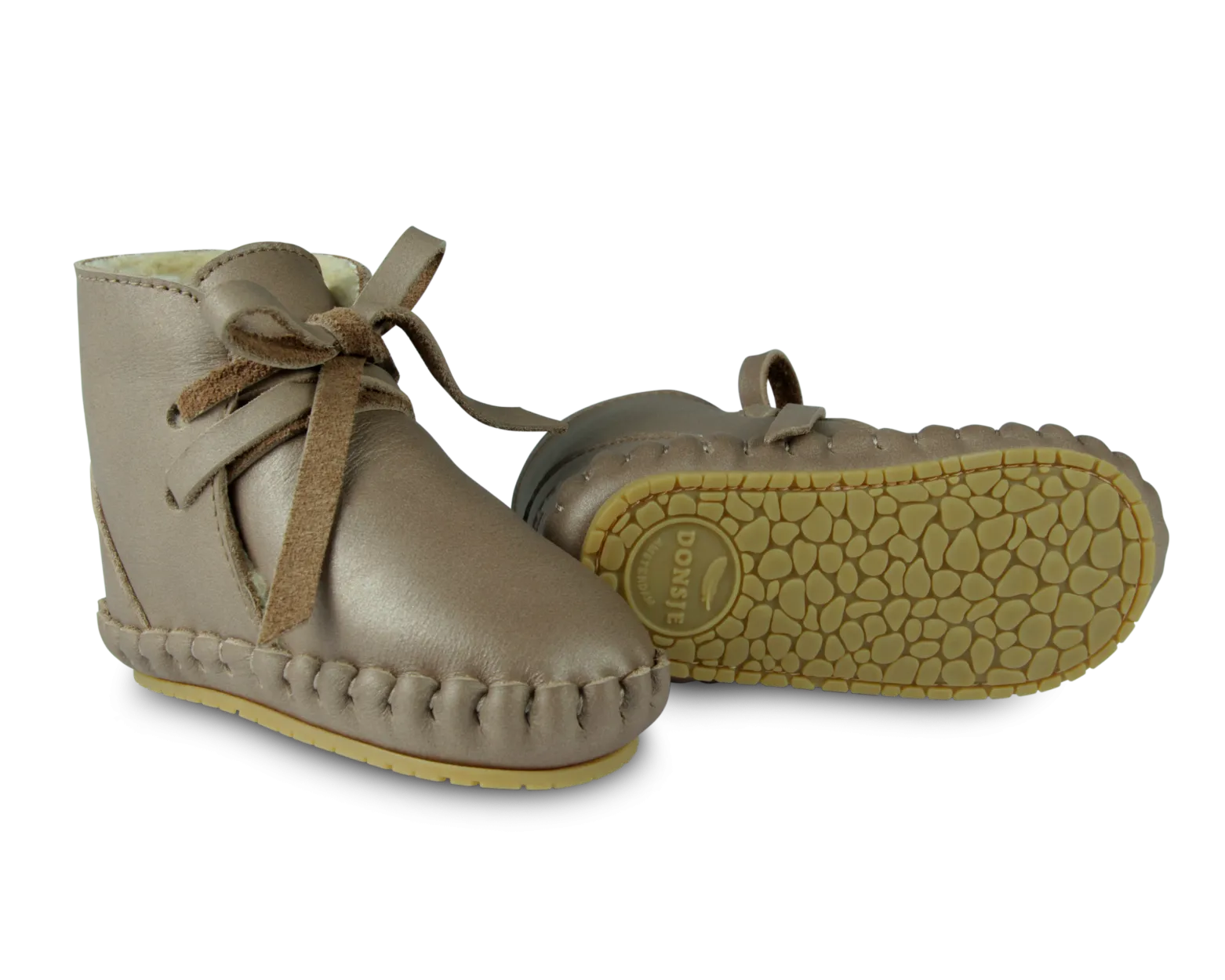 Pina Exclusive Booties | Truffle Metallic Nubuck