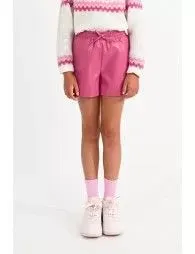 Pink Leather Shorts..