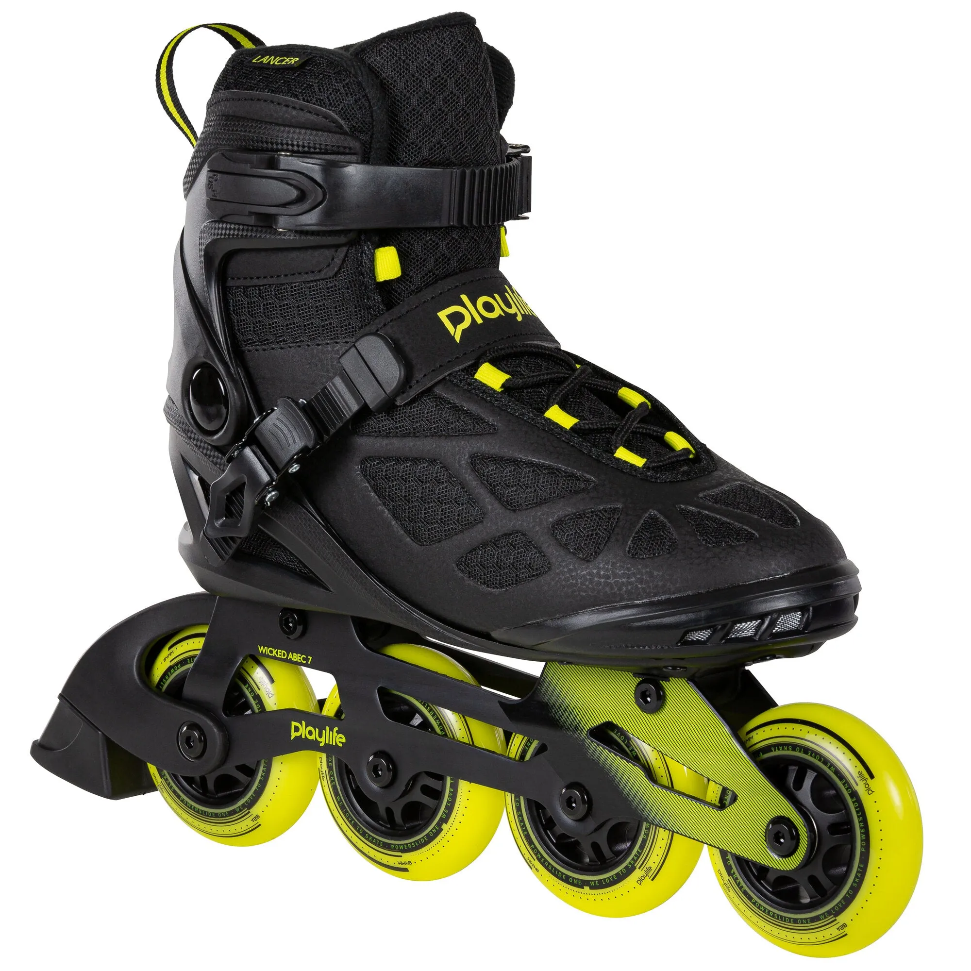 Playlife Lancer 84 Inline Skates - Black/Lime