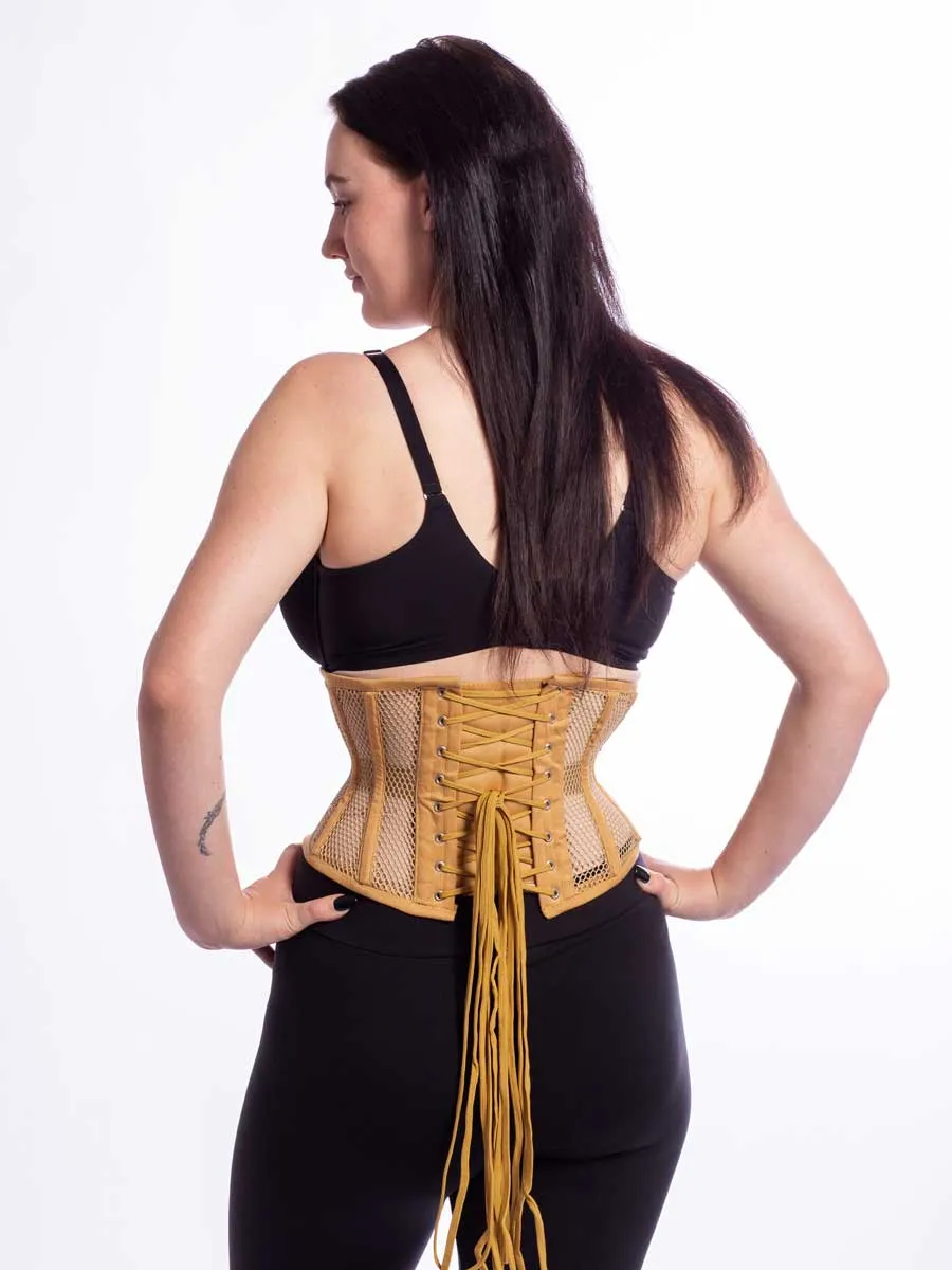 Plus Size Mesh Hourglass Curve Waspie Underbust Corset : CS-201