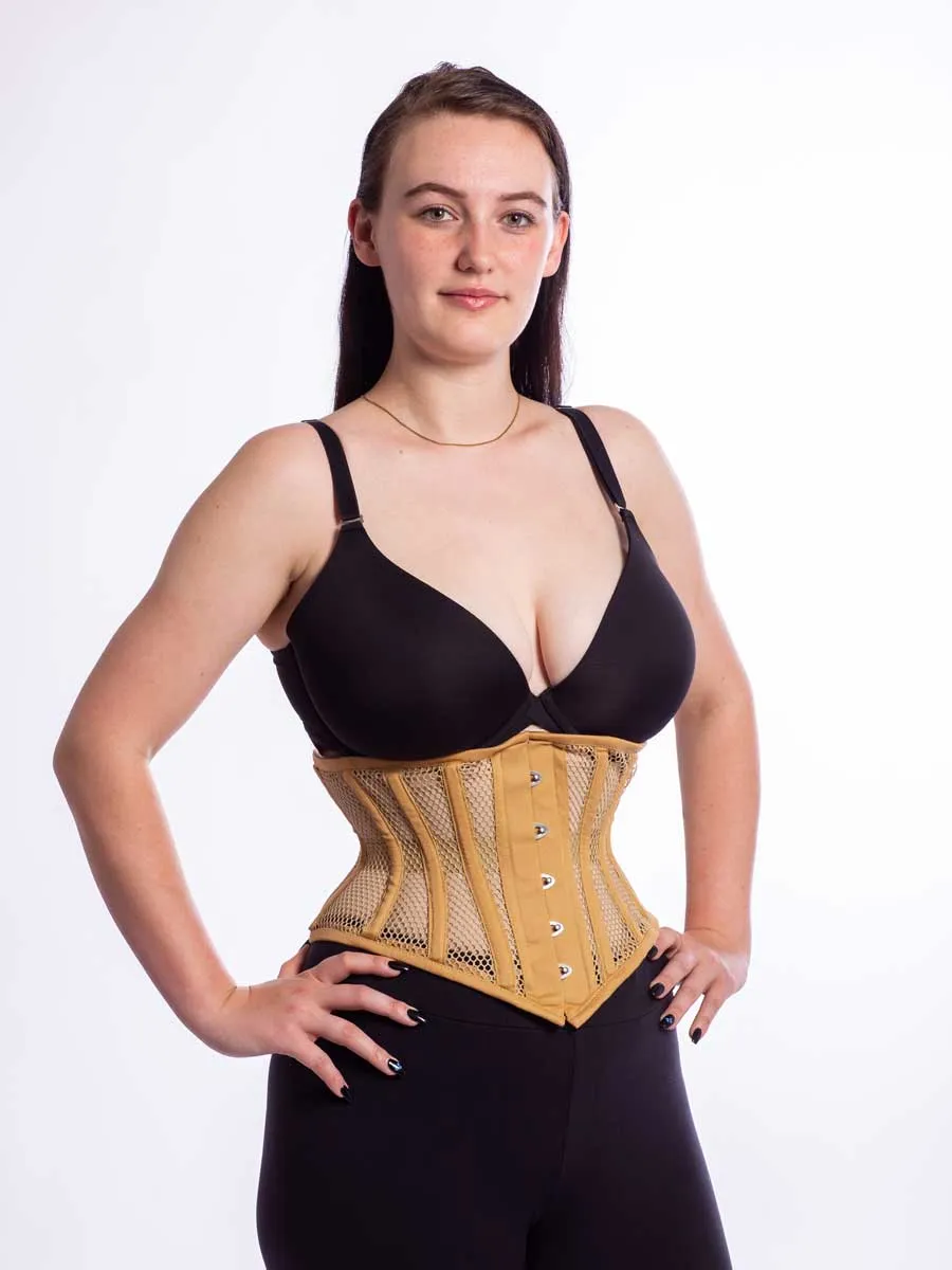 Plus Size Mesh Hourglass Curve Waspie Underbust Corset : CS-201