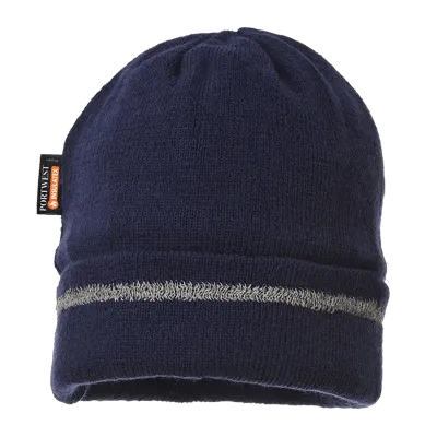 Portwest B023 Reflective Trim Knit Hat Thinsulate® Lined