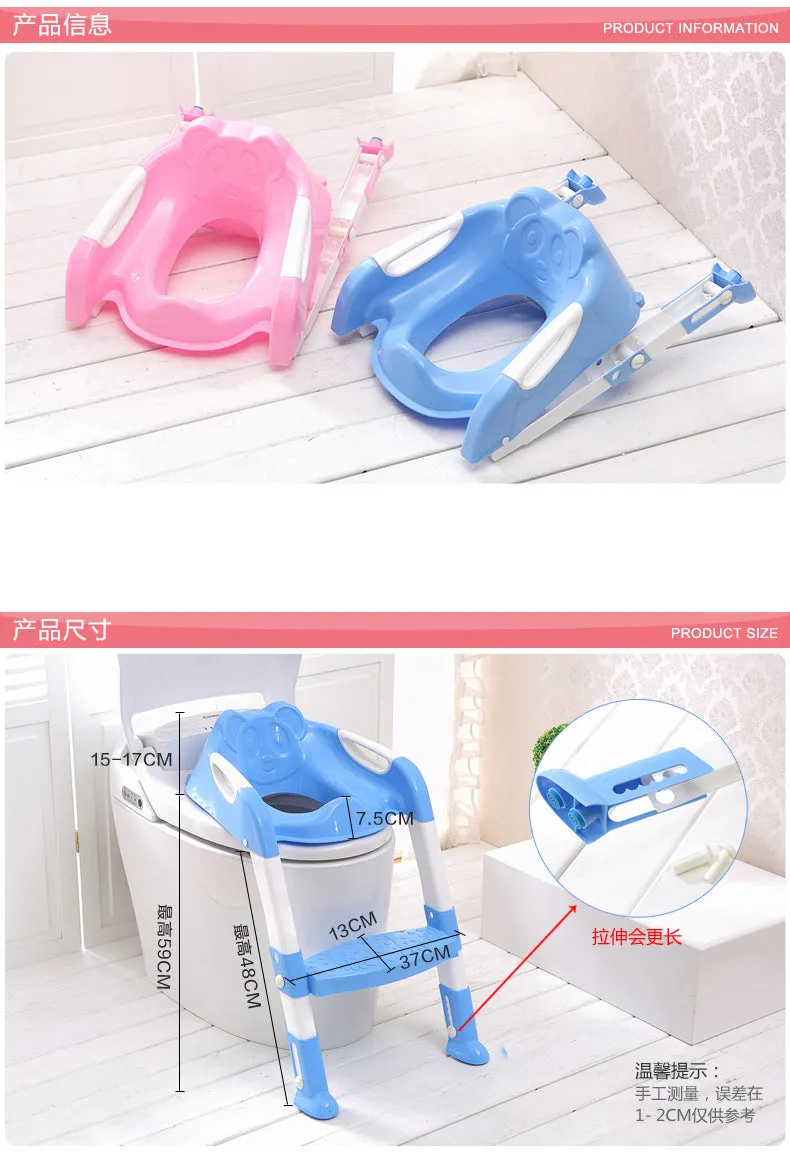 Potty Training Seat for Toddlers with Safety Seat Chair Adjustable Ladder