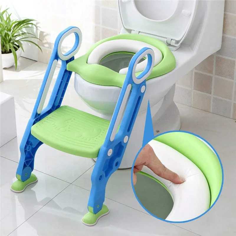 Potty Training Seat with Step Stool Folding Ladder