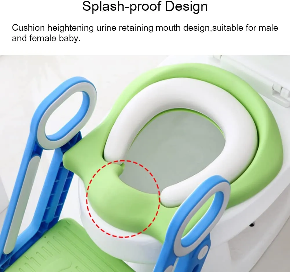 Potty Training Seat with Step Stool Folding Ladder