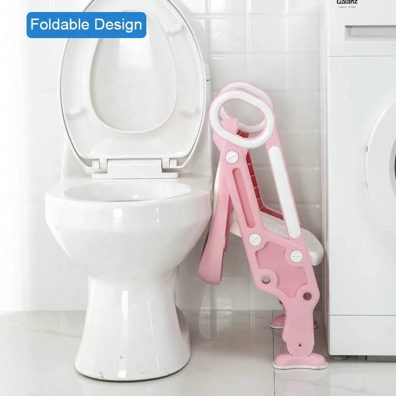 Potty Training Seat with Step Stool Folding Ladder