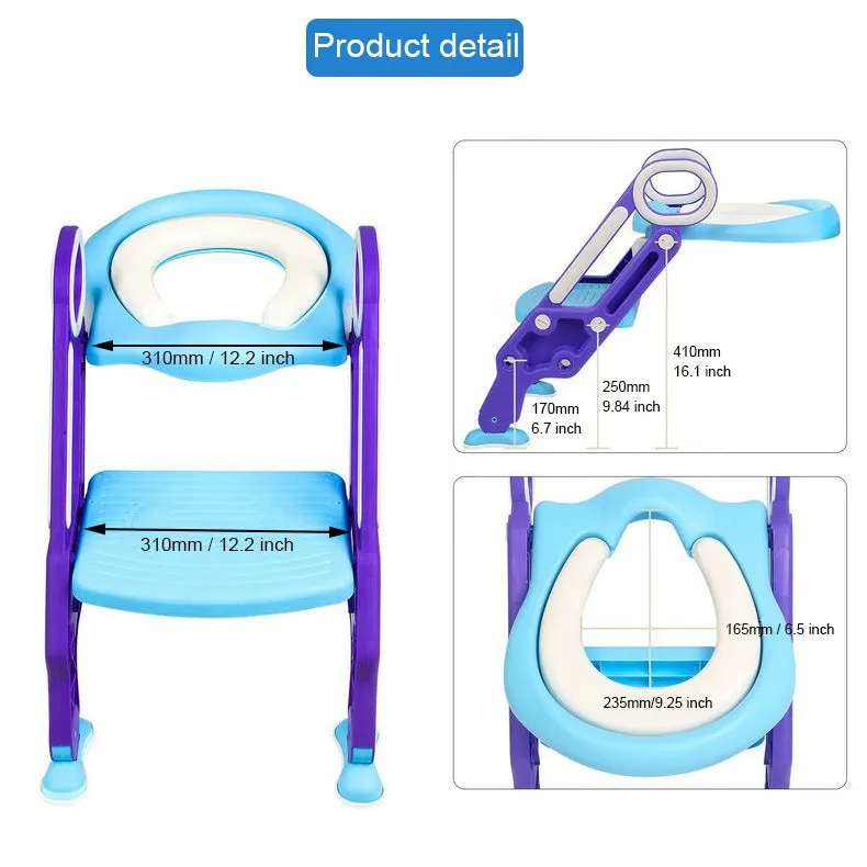 Potty Training Seat with Step Stool Folding Ladder