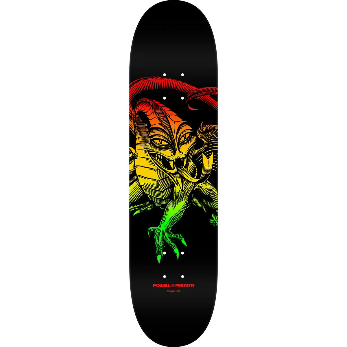 Powell Peralta - Steve Caballero Dragon Rasta Fade 248 8.25 Skateboard Deck