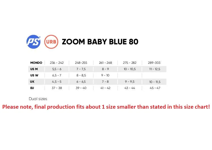 Powerslide Zoom Baby Blue 80