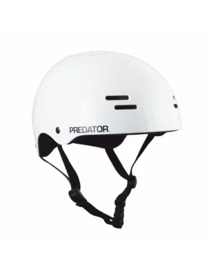 Predator SK8 Soft Foam Skate Helmet - Gloss White