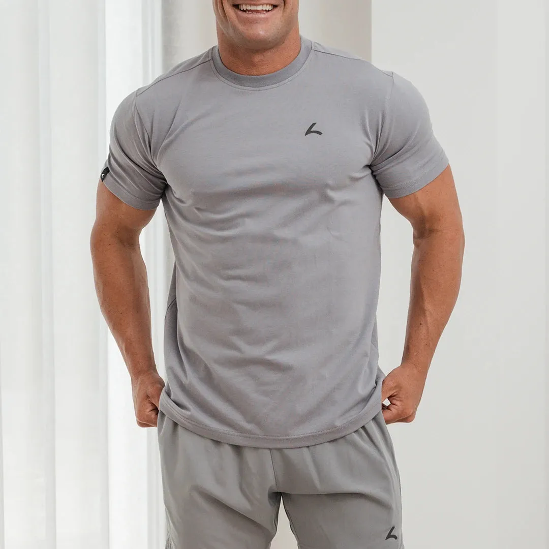 Premium Active Tee - Light Grey