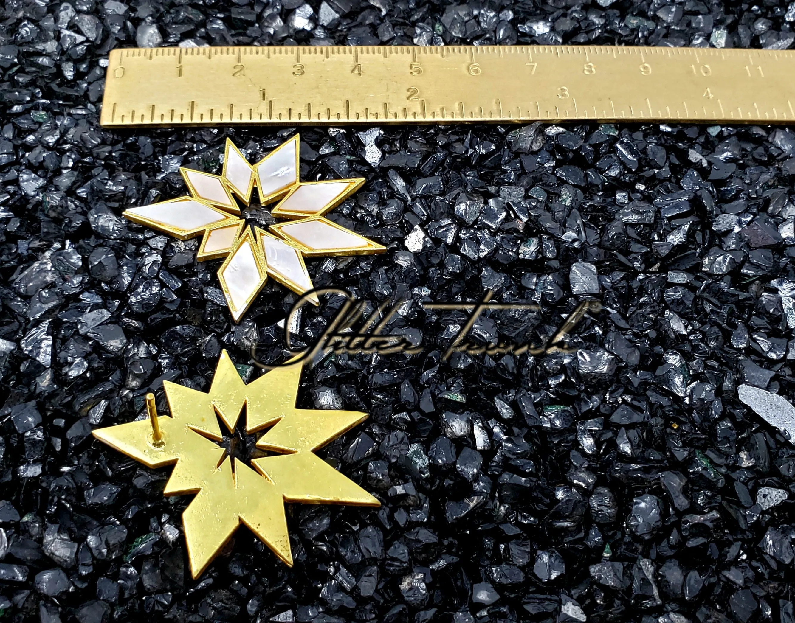 Preorder Helen MoP Gold Statement Earrings