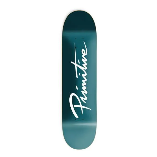 Primitive Nuevo Script Core Deck Teal x Venom Custom Complete Skateboard - 8.0"