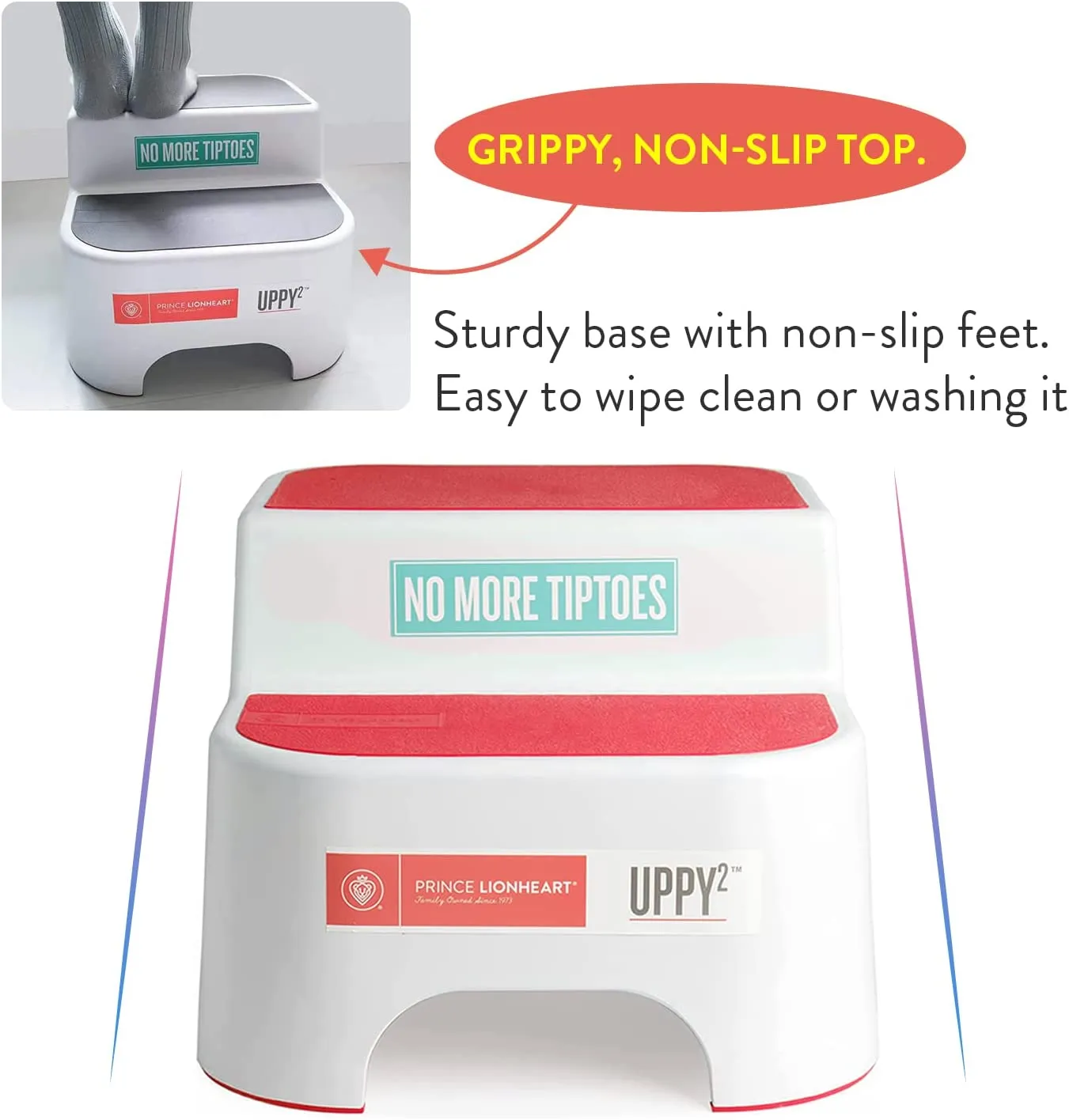 Prince Lionheart UPPY2 Step Stool Fuchsia