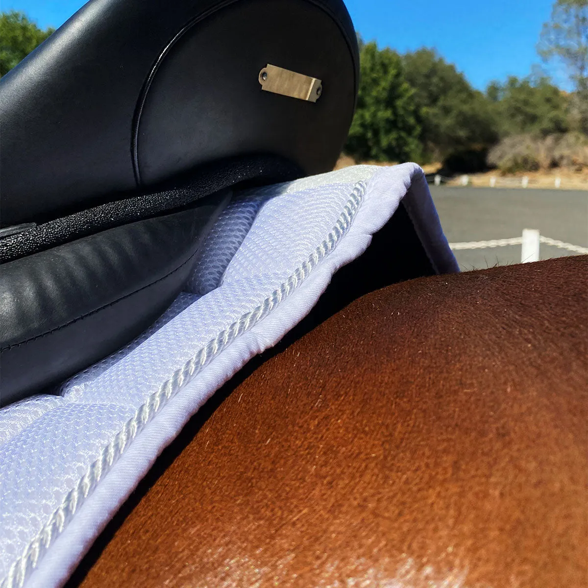 Pro Line 3D Air Mesh Dressage Saddle Pad White