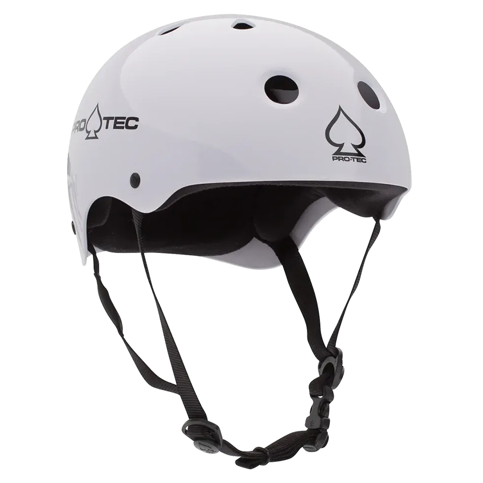 PRO-TEC CLASSIC SKATE GLOSS WHITE HELMET