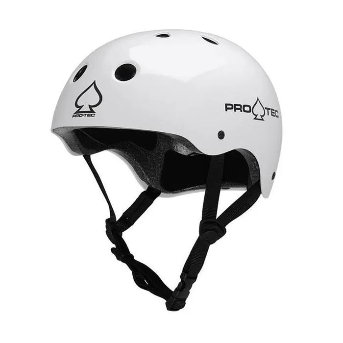 PRO-TEC CLASSIC SKATE GLOSS WHITE HELMET
