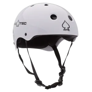 PRO-TEC CLASSIC SKATE GLOSS WHITE HELMET