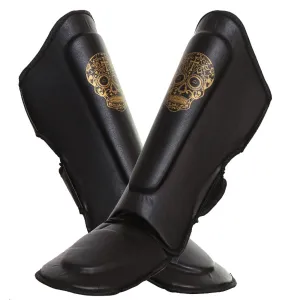 Punch Equipment COLLECTORS ITEM Punch Gold Skull AAA Shin Guards Shin Pads