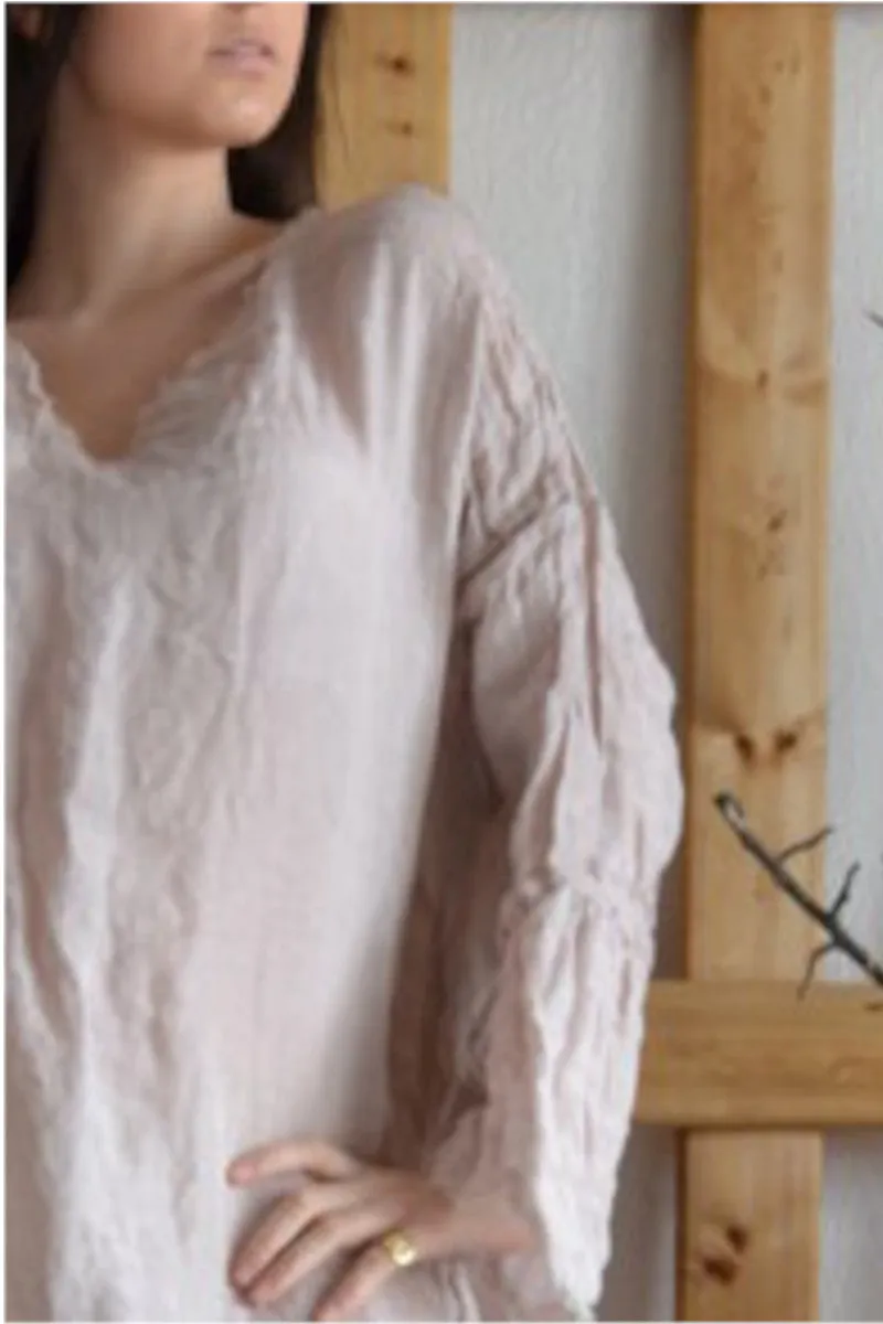 Pure Linen Handmade Positano Long Dress
