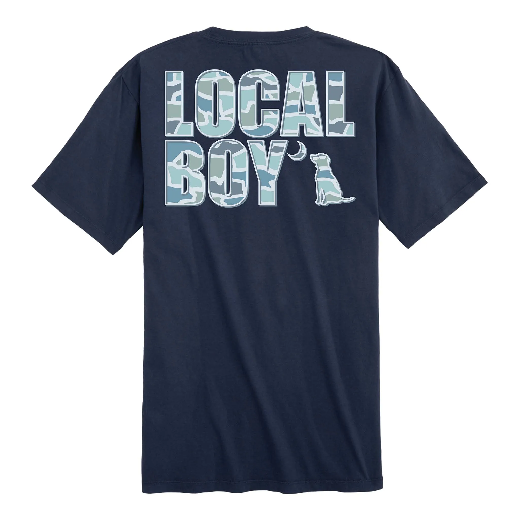 Raised Camo Text Short Sleeve T-Shirt