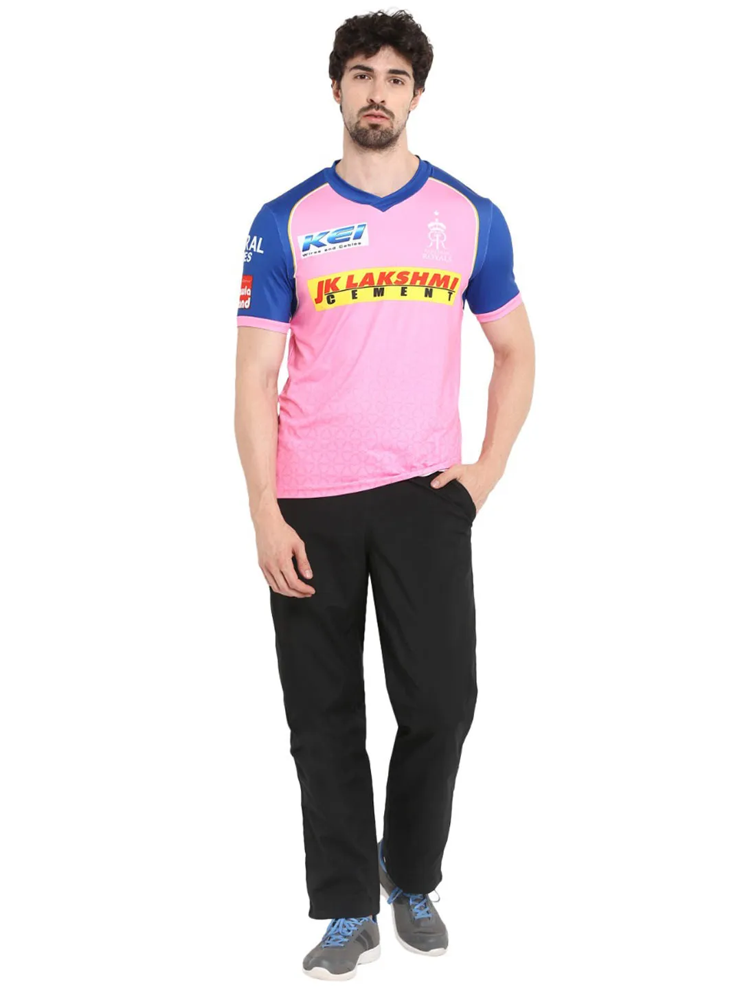 Rajasthan Royals Training Men Jersey RRRTMJ02-S-Pink
