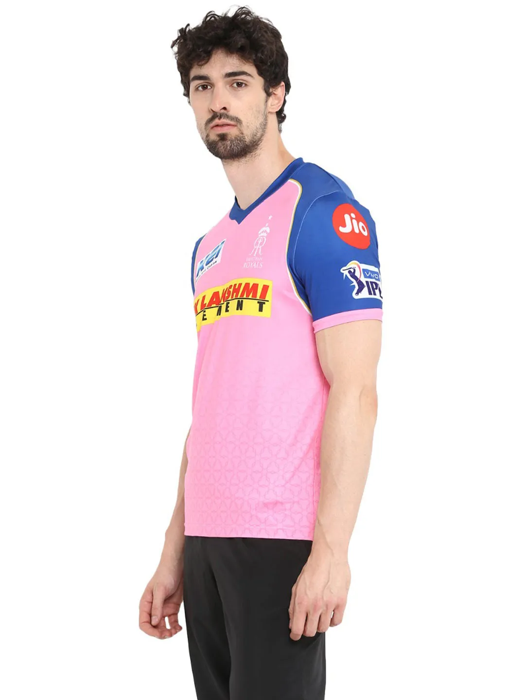 Rajasthan Royals Training Men Jersey RRRTMJ02-S-Pink