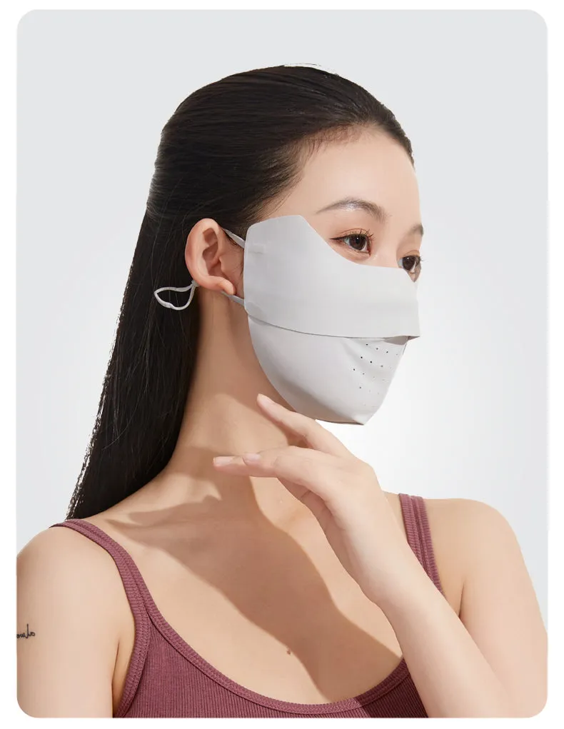 Raw Yarn Seamless Sun Protection Mask