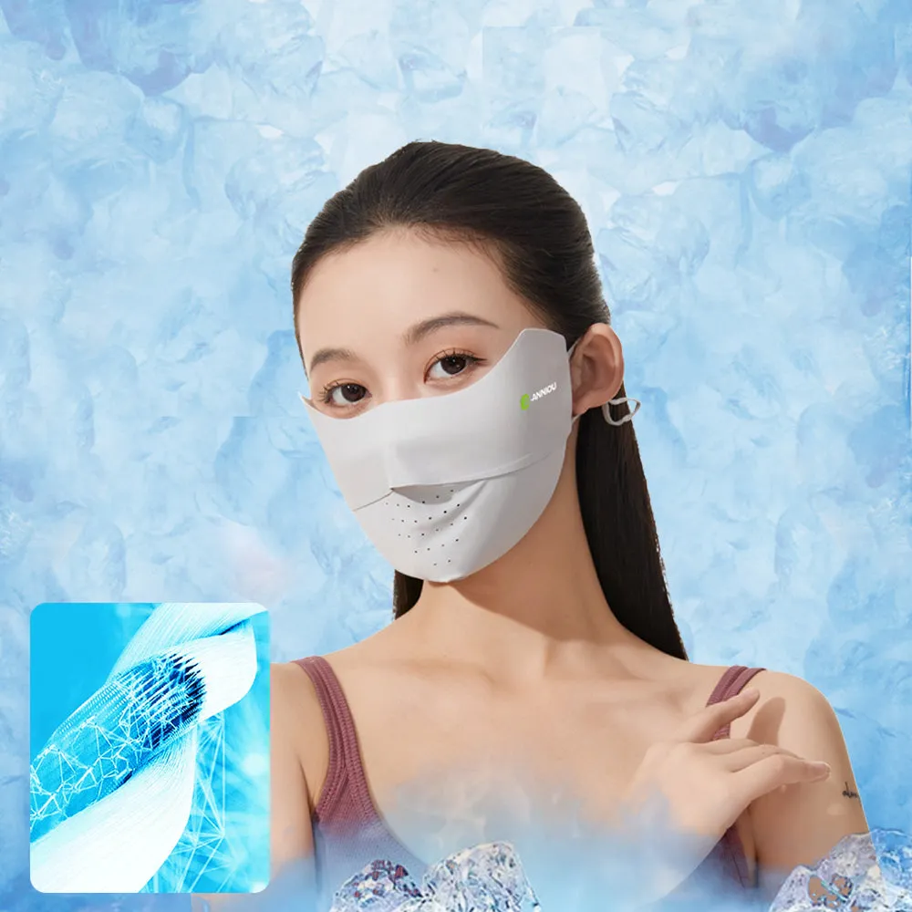 Raw Yarn Seamless Sun Protection Mask