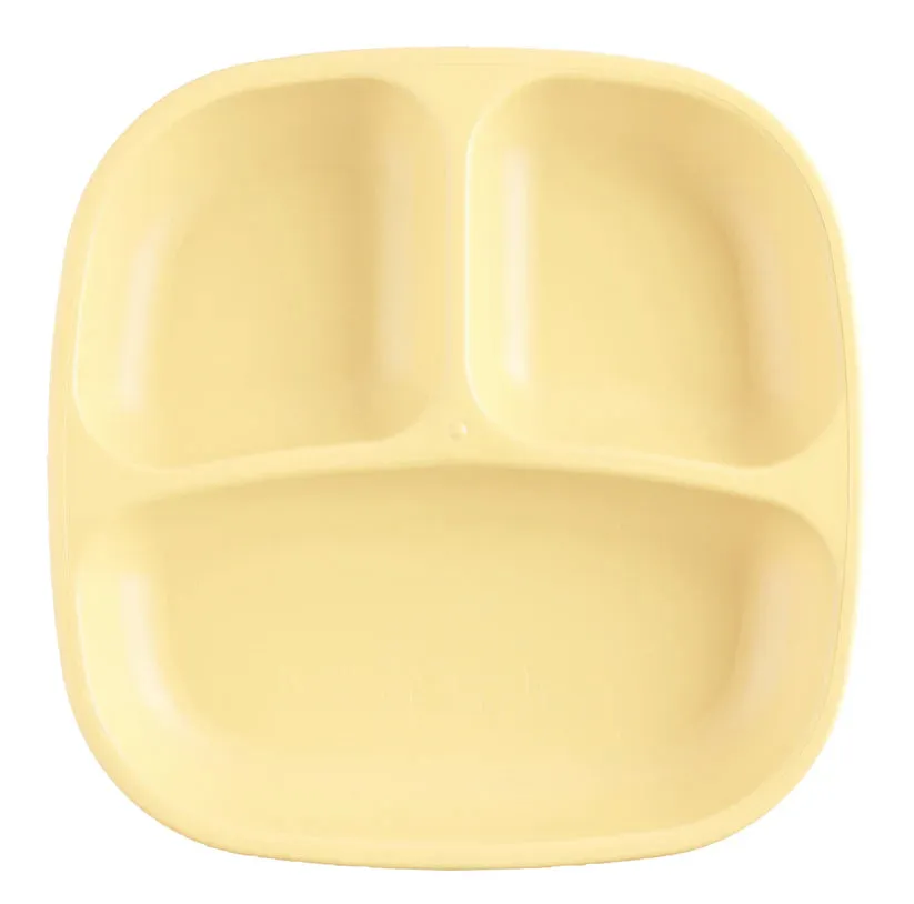 Re-Play Divided Plate - Lemon Drop