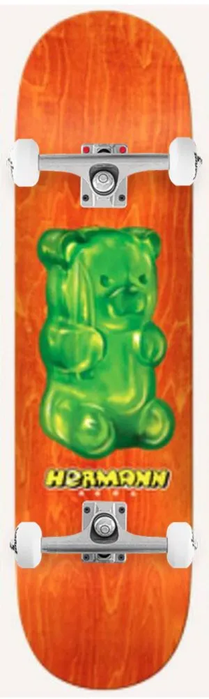 Real Hermann Fun Bear x Venom Custom Complete Skateboard - 8.25"