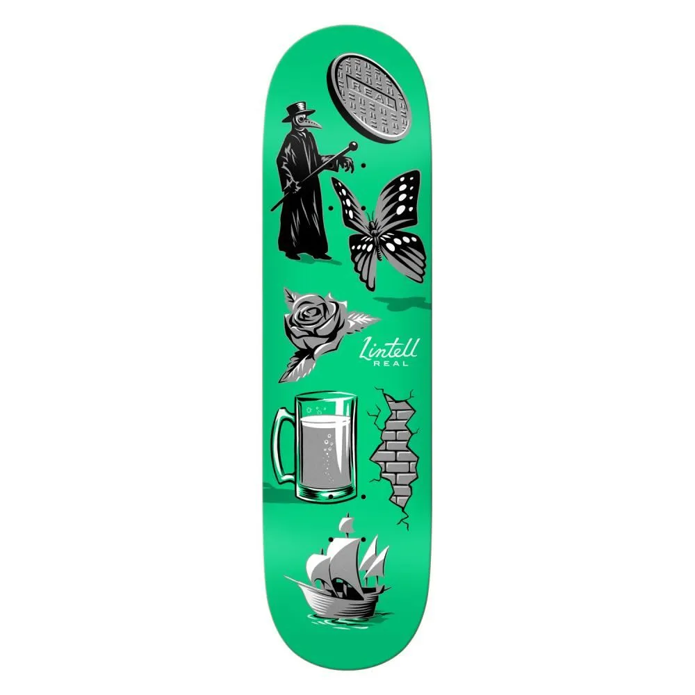 Real s Lintell Revealing x Venom Custom Complete Skateboard - 8.28"