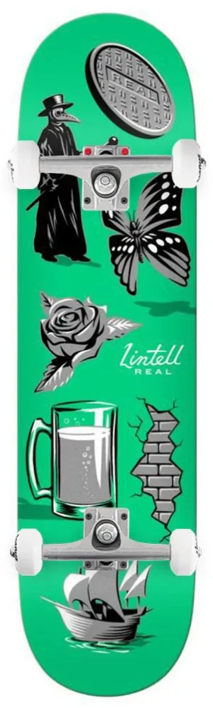 Real s Lintell Revealing x Venom Custom Complete Skateboard - 8.28"