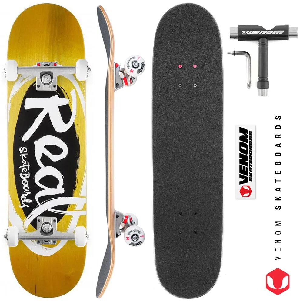 Real Team Oval Natas Custom Complete Skateboard - 8.06"