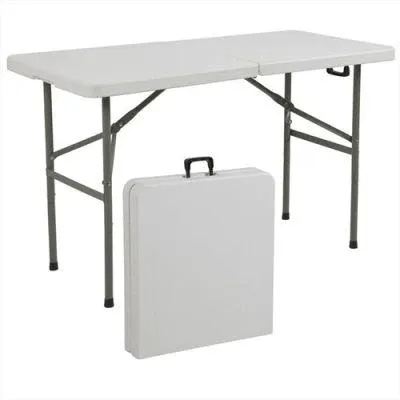 Rectangular Folding Table 1.22cm White ZK-122E